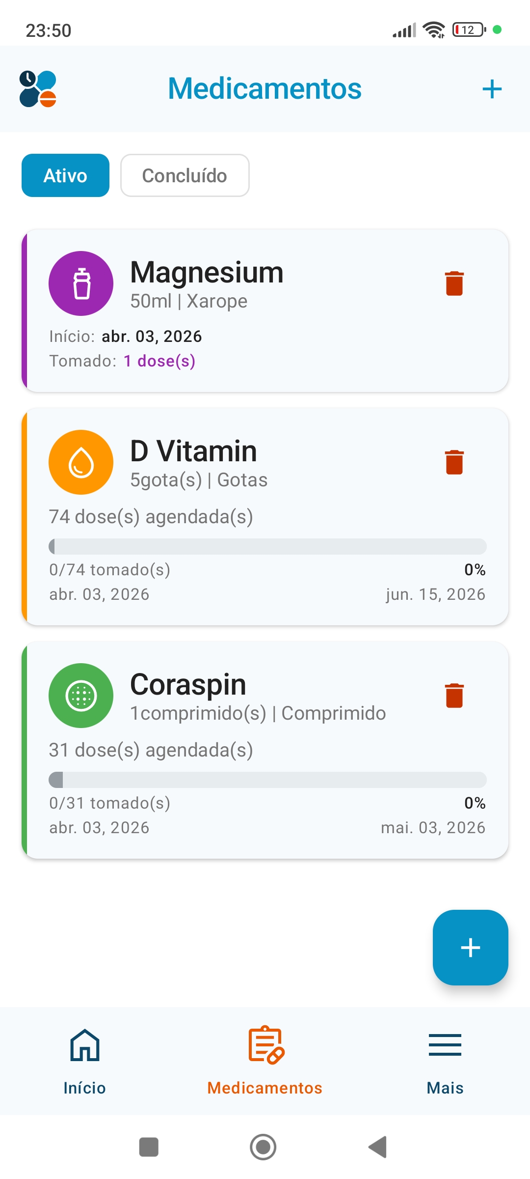 Adicionar medicamento